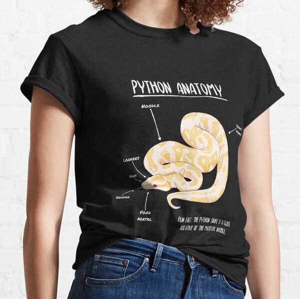Albino Python anatomy Classic T-Shirt