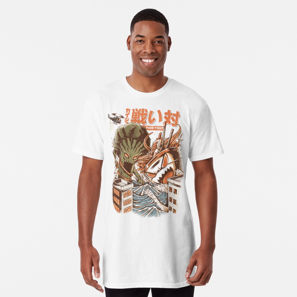 Kaiju Food Fight Long T-Shirt