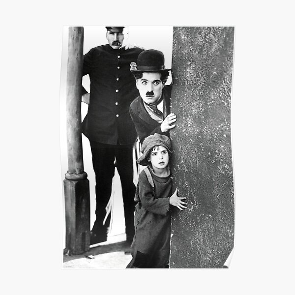 Charlie Chaplin The Kid Film muet Poster