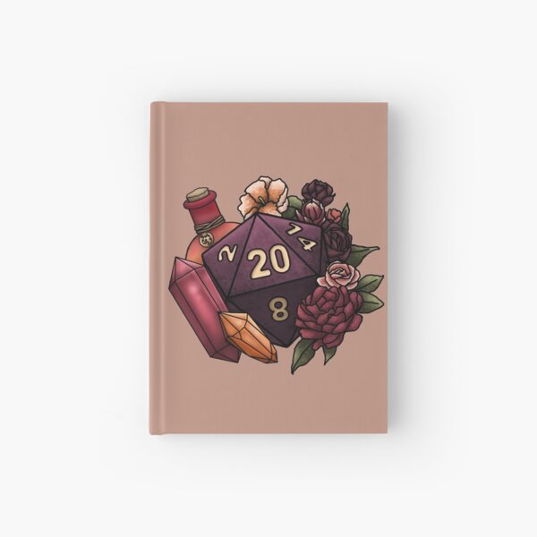 Sorcerer Class D20 - Tabletop Gaming Dice Hardcover Journal