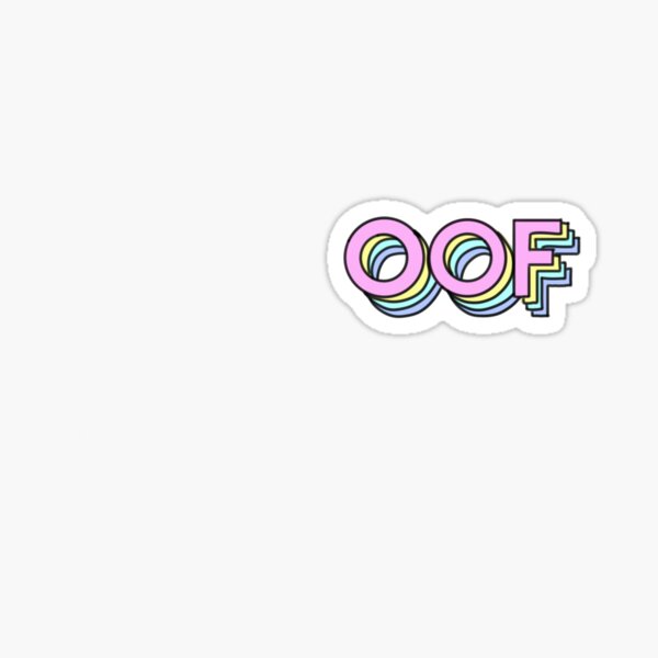 Oof Stickers Redbubble - roblox oof stickers redbubble