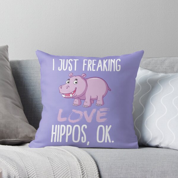 Item preview, I Just Freaking Love Hippos - Hippopotamus Lovers Gifts designed and sold by deepsenses.