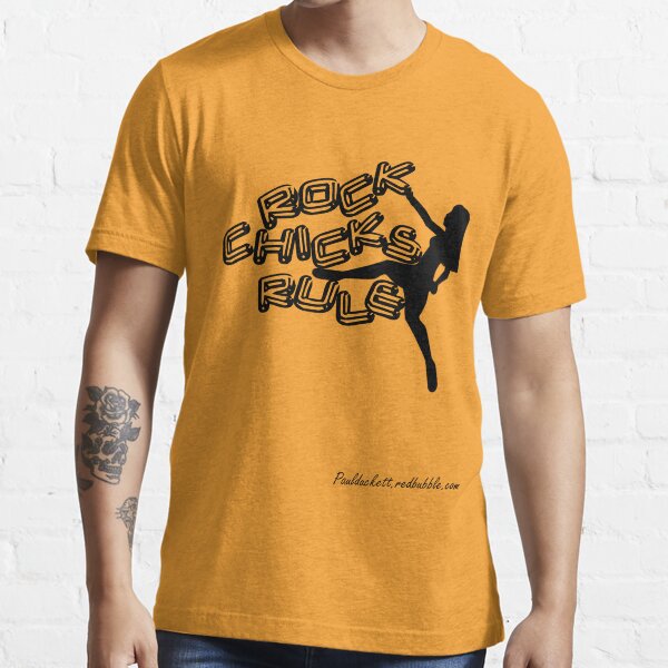 Rock Chicks Rule - Black text Essential T-Shirt