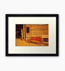 Bank Bench Framed Print