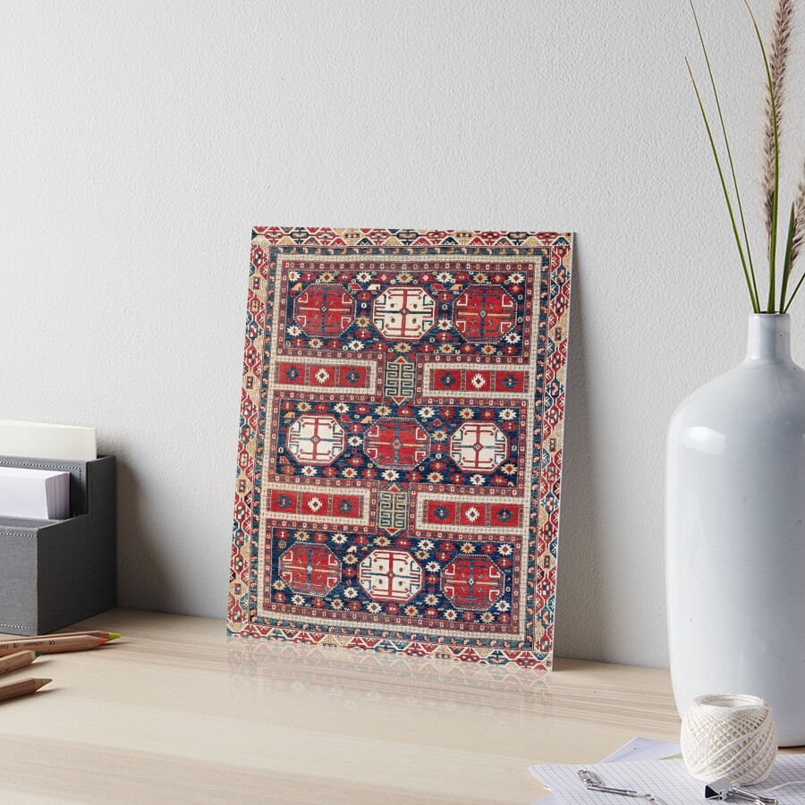 Isfahan Antique Central Persian Carpet Print Yoga Mat by Vicky  Brago-Mitchell®