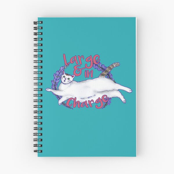 Item preview, Large & In Charge Fergus The Fool Chunky Cat Sticker designed and sold by KaeSellsArt.