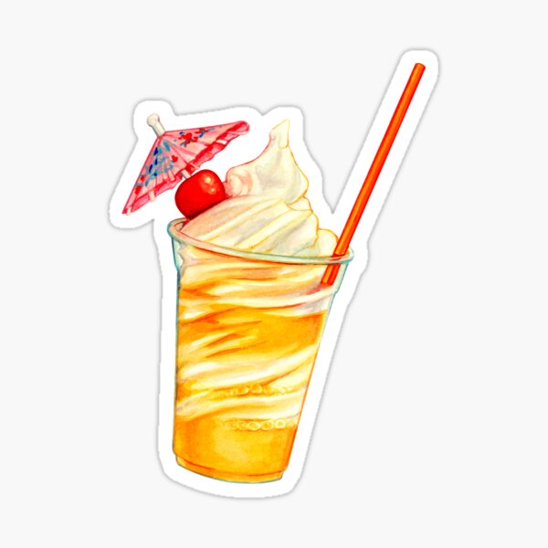 Item preview, Pineapple Whip Ice Cream Float Pattern designed and sold by Kelly  Gilleran.