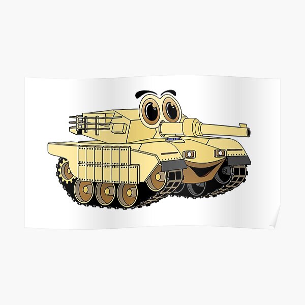 Military Tank Cartoon Posters for Sale | Redbubble