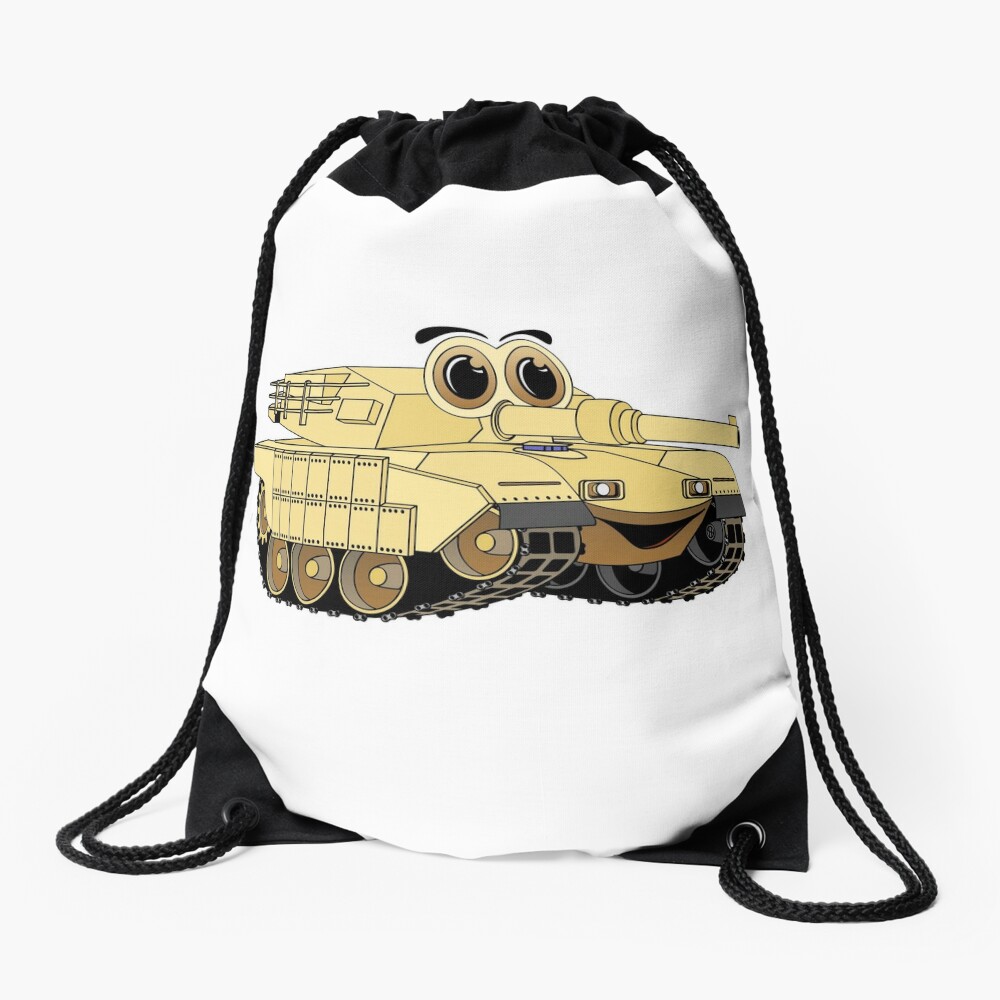 Military Tank Cartoon | Drawstring Bag