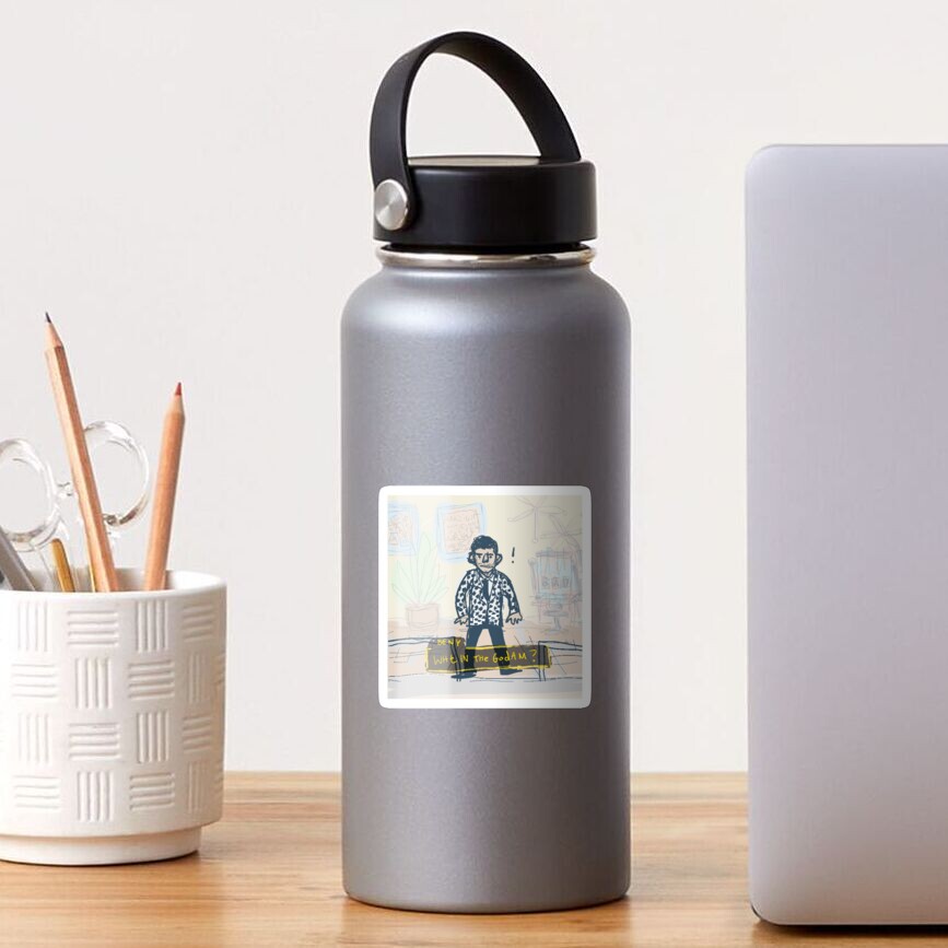 Vista previa del artículo con la obra «Pegatina brillante», diseñado y vendido por b0ykult.