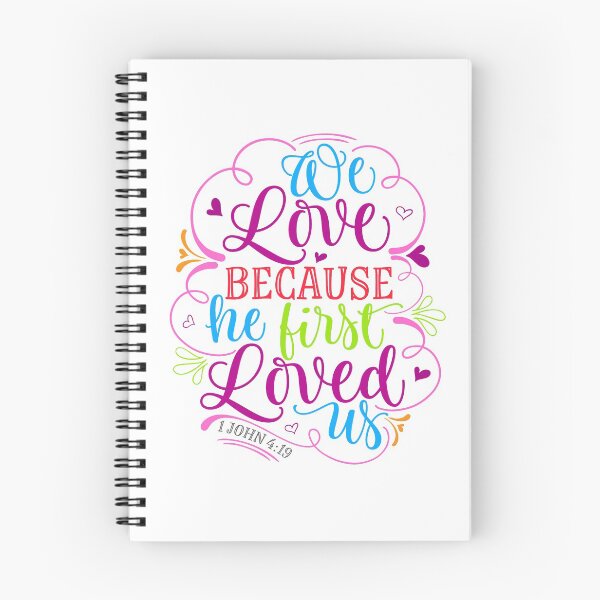 Item preview, We Love Because He First Loved Us designed and sold by Pamela Walters.