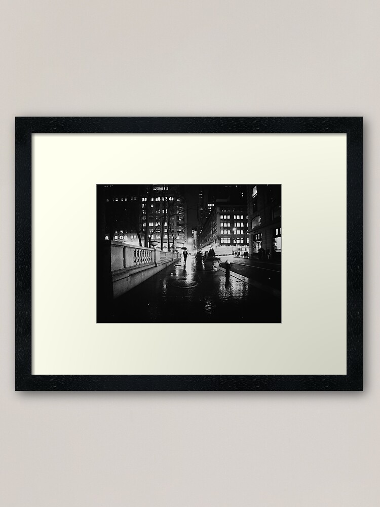 Alternate view of New York City Noir Framed Art Print
