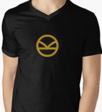 KINGSMAN · Golden Logo Men's V-Neck T-Shirt