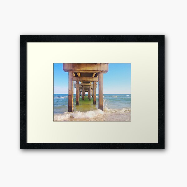 Ocean Pier Framed Art Print