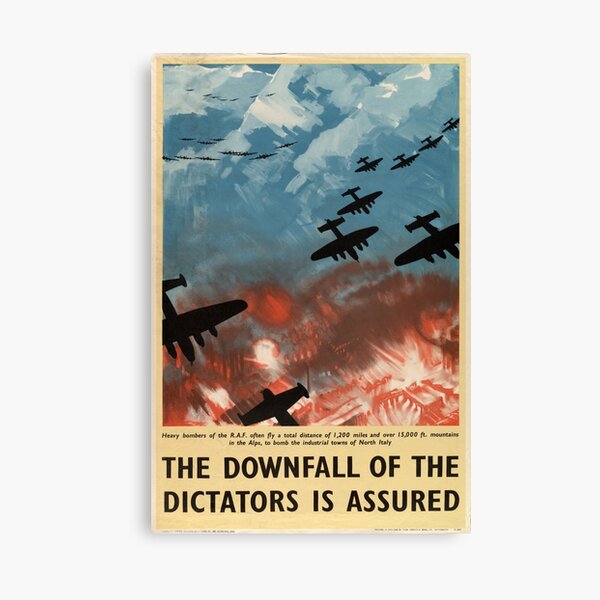 Item preview, WW2 War Poster - Vintage Propaganda Poster "Downfall of Dictators" designed and sold by Very Peculiar.
