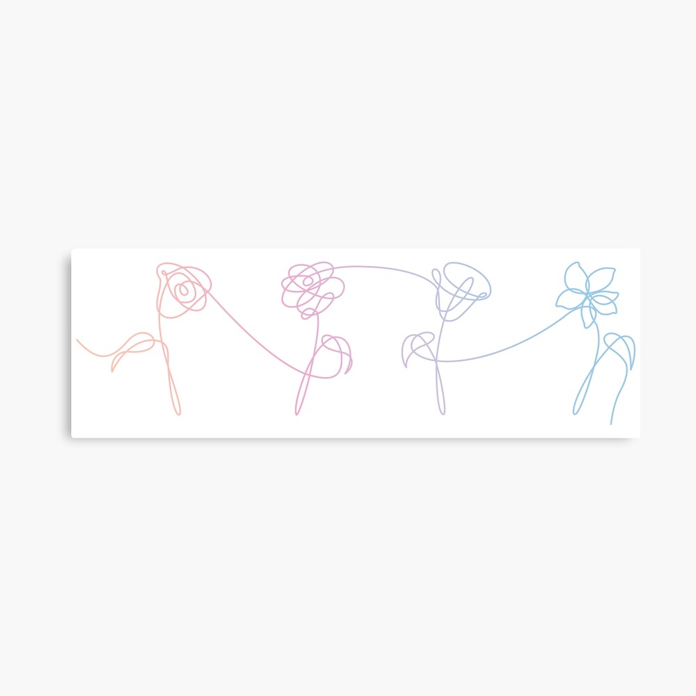 Bts Love Yourself Her Album Flowers Photographic Print By Starkidkt Redbubble