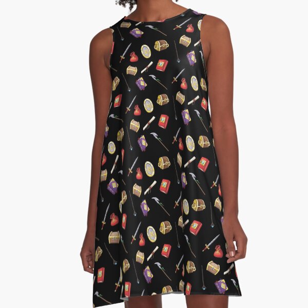 Fantasy Items Pattern A-Line Dress