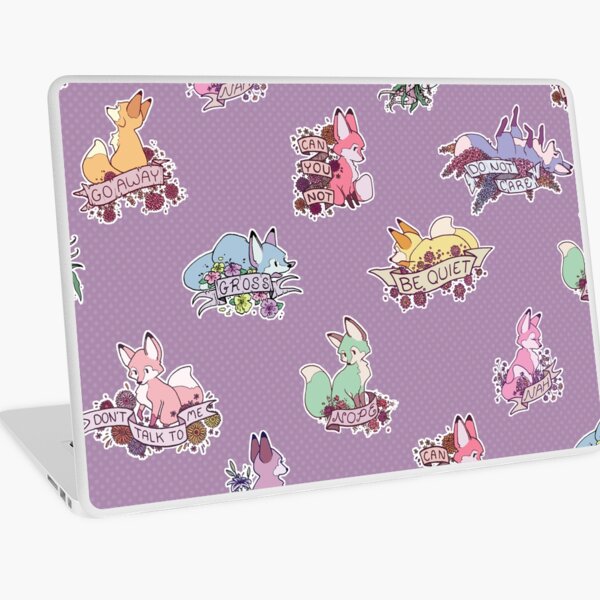 pastel foxes Laptop Skin