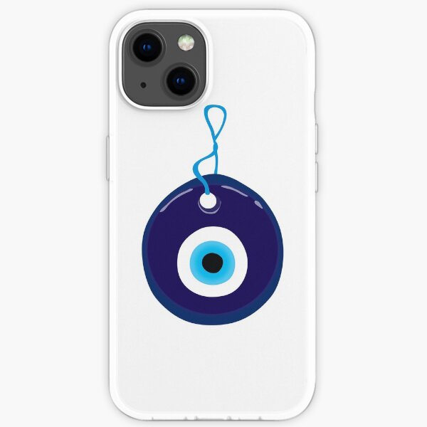 Blue Evil Eye Bead iPhone Soft Case