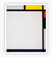 Piet Mondrian, Abstract Art, Famous European Sticker