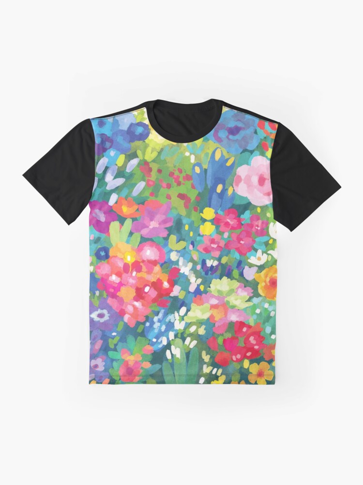 Aperçu 4 sur 5. T-shirt graphique avec l'œuvre Fleurs ... pour le printemps créée et vendue par alyssakorea.