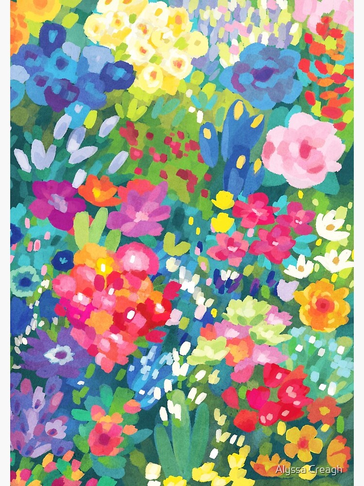 Aperçu 3 sur 3. Carnet avec l'œuvre Fleurs ... pour le printemps créée et vendue par alyssakorea.