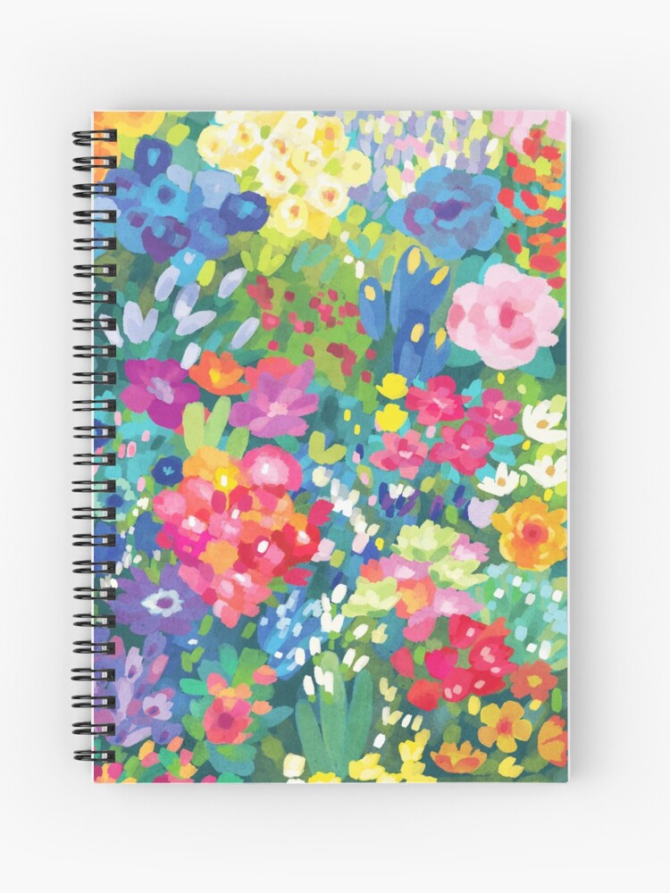 Aperçu 1 sur 3. Carnet avec l'œuvre Fleurs ... pour le printemps créée et vendue par alyssakorea.