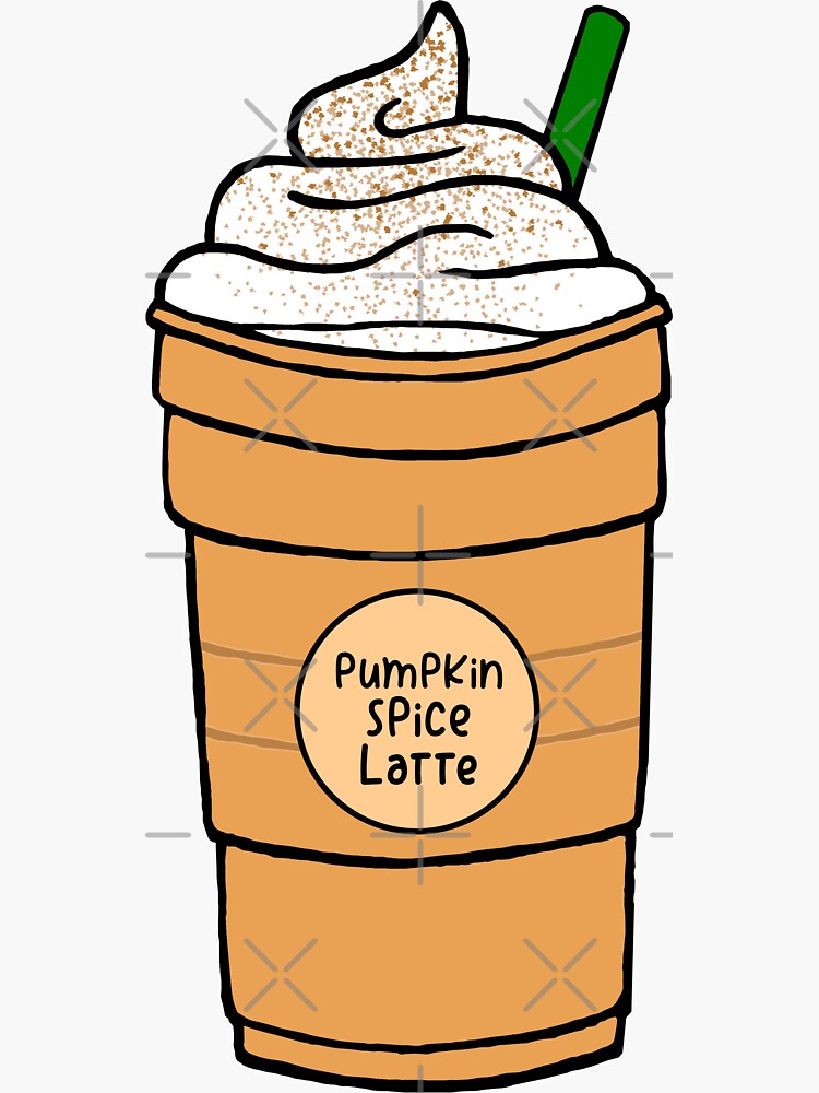 "Pumpkin Spice Latte" Sticker for Sale by mynameisliana | Redbubble