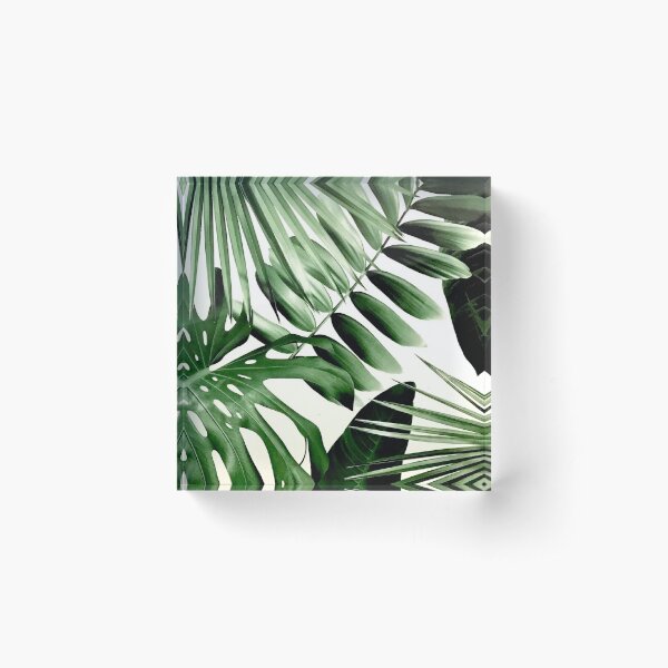 Tropical Jungle Acrylic Block