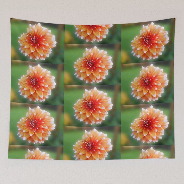 Item preview, White Tipped Orange Dahlia designed and sold by BlueMoonRose.