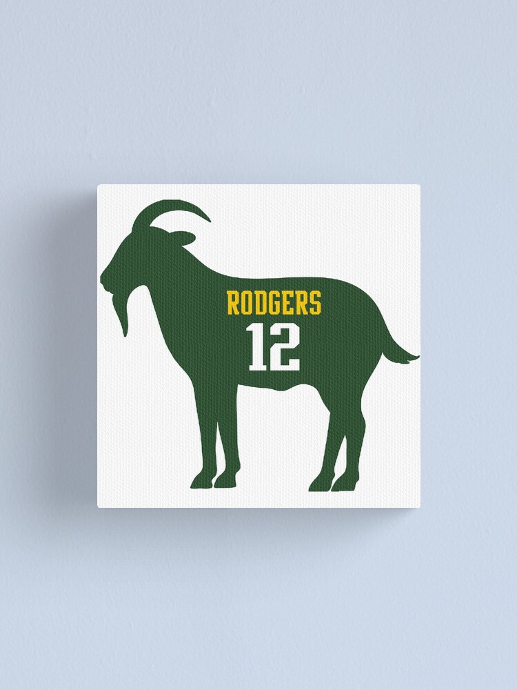 Aaron Rodgers Goat Canvas Print By Hoosier Redbubble