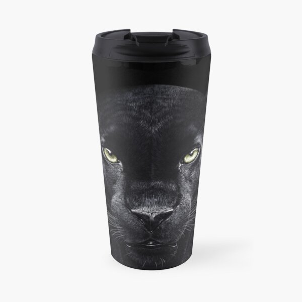Panther on black Travel Mug