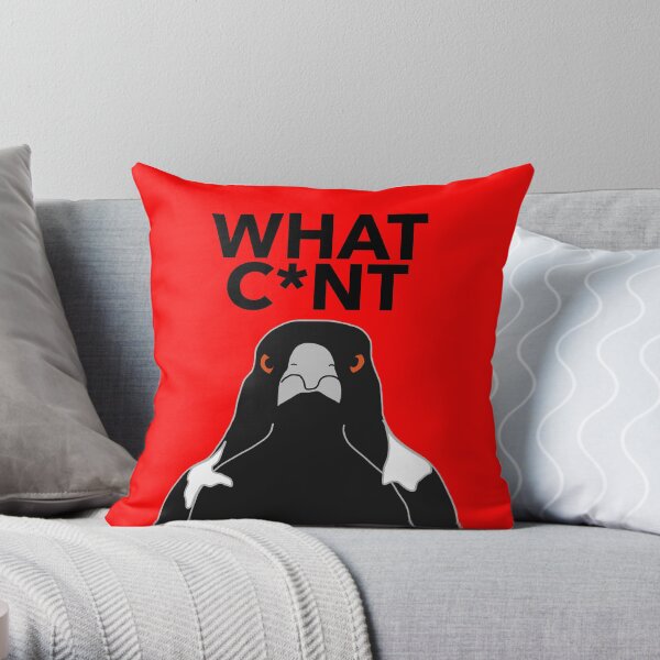 Magpie season Throw Pillow