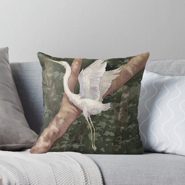 Item preview, Egret - Kinabatangan River designed and sold by Andrea Gabriel.
