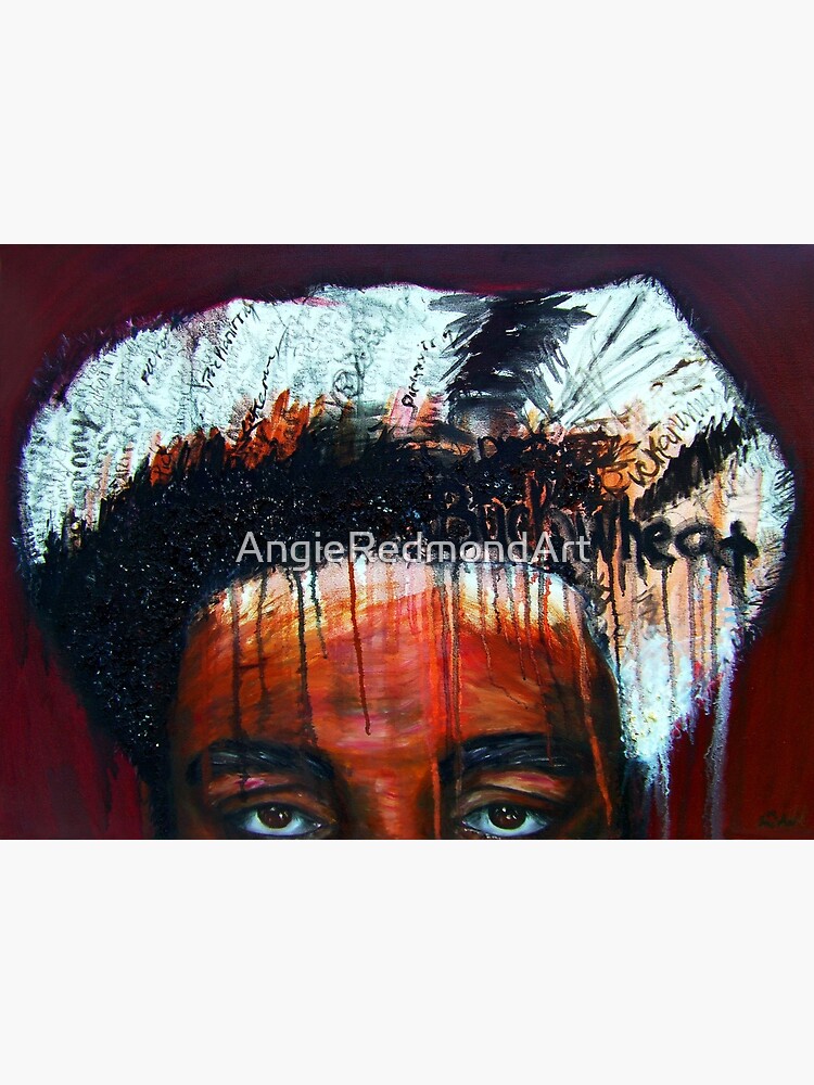 Thumbnail 3 of 3, Art Print, Excuse Me! Buckwheat has not been recovered by black people as a positive representation of their reality - Crown and Glory Series designed and sold by AngieRedmondArt.