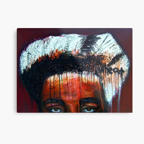 Excuse Me! Buckwheat has not been recovered by black people as a positive representation of their reality - Crown and Glory Series Metal Print