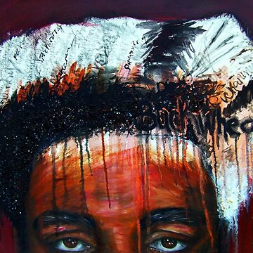 Artwork thumbnail, Excuse Me! Buckwheat has not been recovered by black people as a positive representation of their reality - Crown and Glory Series by AngieRedmondArt