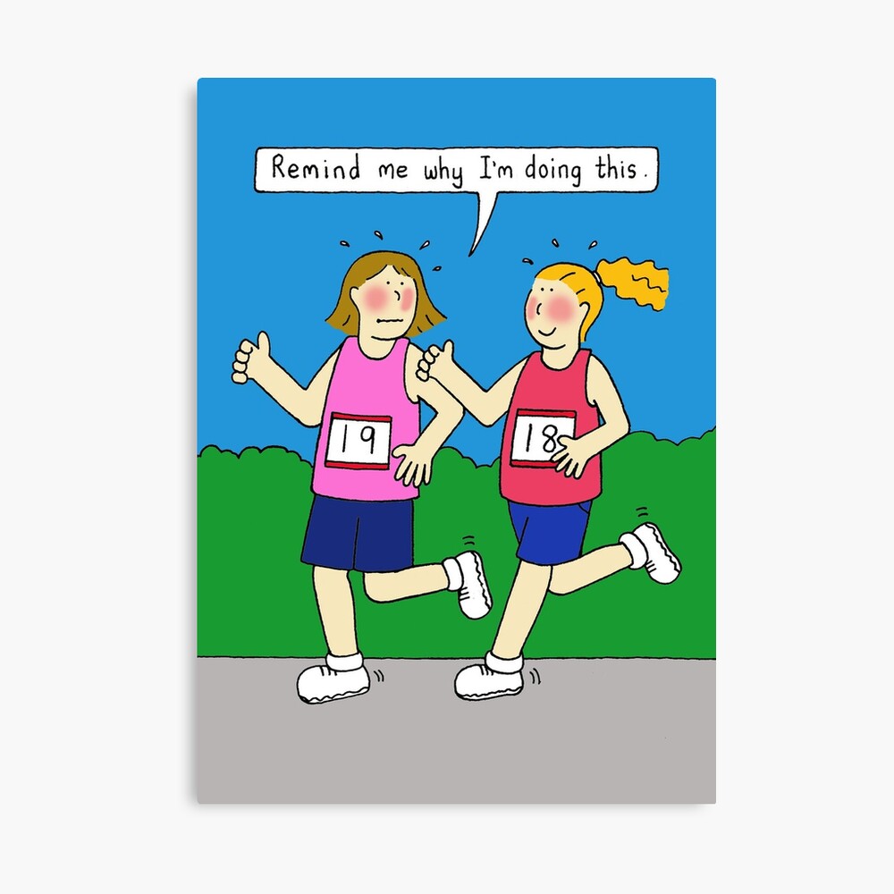 Impression Metallique Humour D Encouragement A La Course Pour Les Femmes Par Katetaylor Redbubble