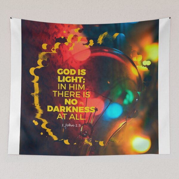 Item preview, God is light; In him there's no darkness at all. -1John 1:5 designed and sold by pinedamikeb.