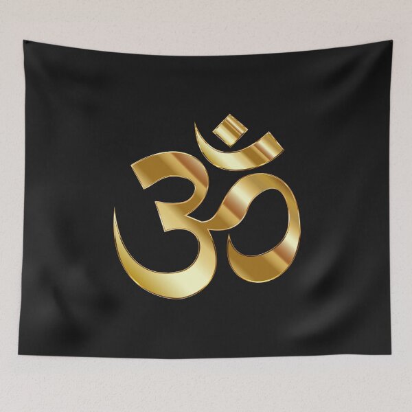 Item preview, Om - Gold energy symbol designed and sold by Myriala.