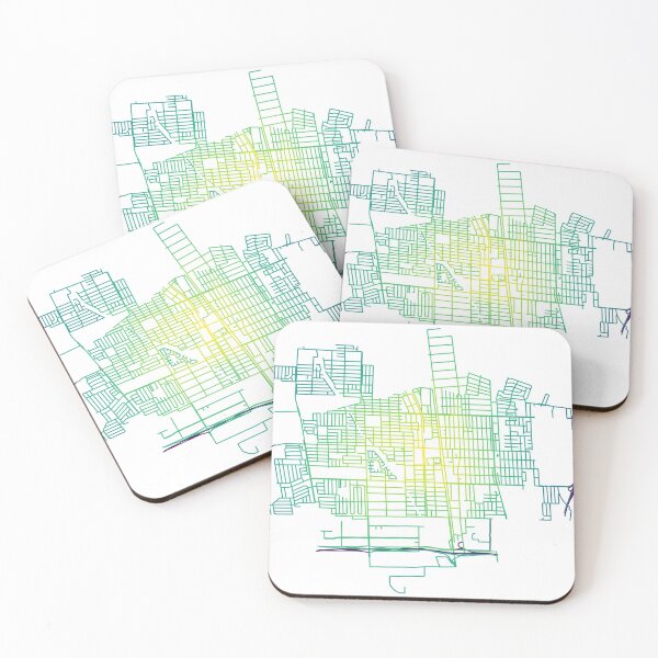Item preview, Compton, California, USA Colored Street Network Map Graphic designed and sold by ramiro.