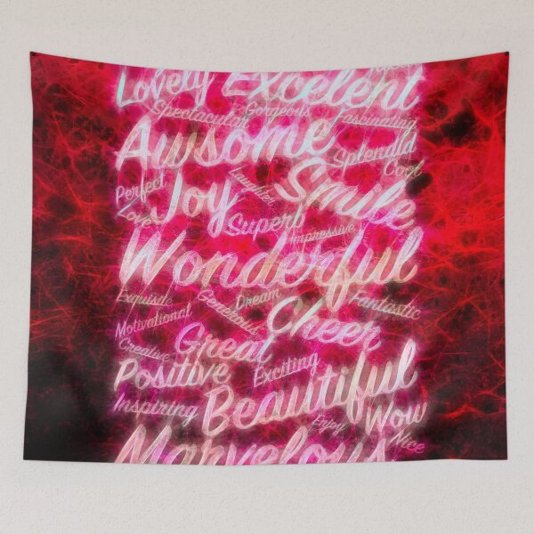 Item preview, Red positive word cloud by Brian Vegas designed and sold by Brian Vegas.