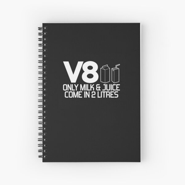 v8 milk Spiral Notebook