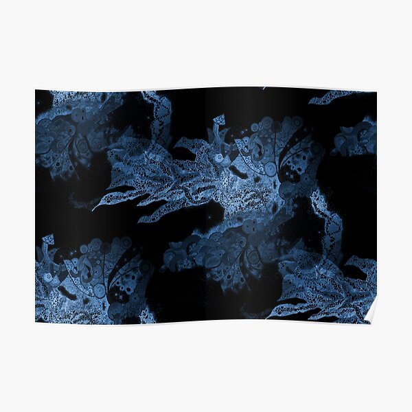 Carrickalinga Waves Indigo Poster