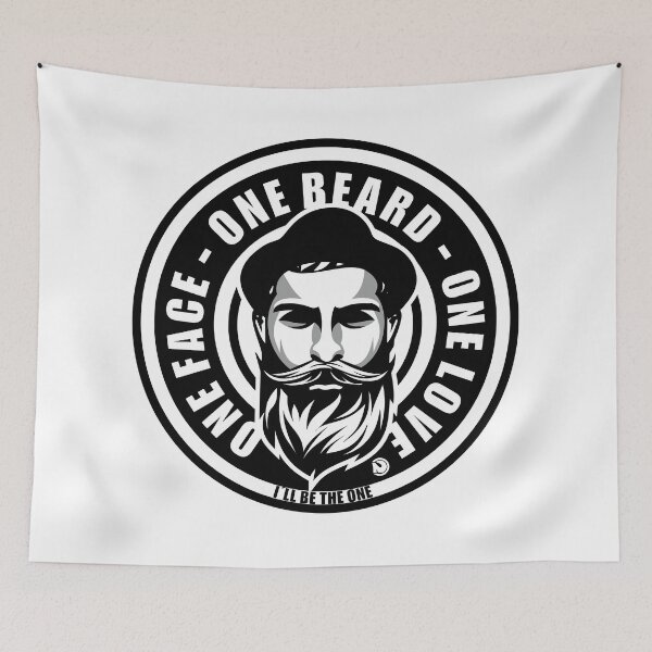 Item preview, ONE FACE - ONE BEARD - ONE LOVE designed and sold by netrok.