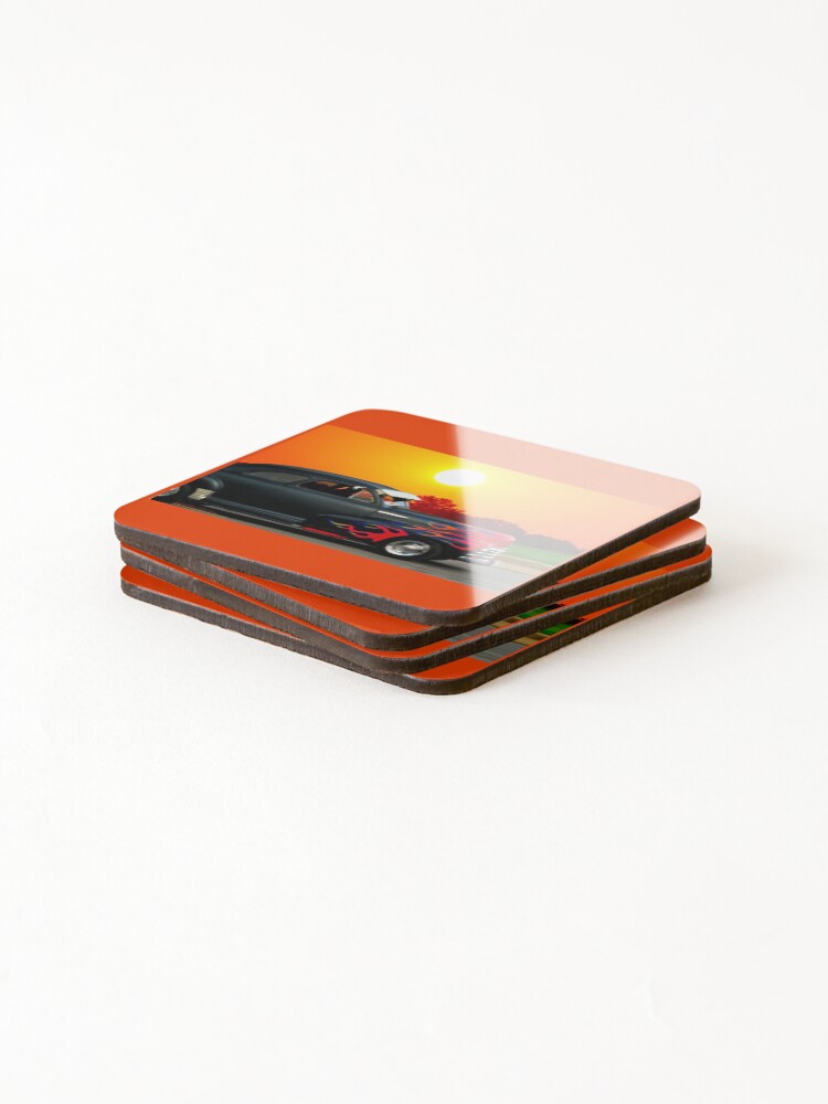 Thumbnail 4 of 5, Coasters (Set of 4), Sunset Ride designed and sold by michaelasamples.