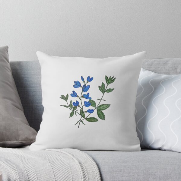 Item preview, Blue Flower Plant Drawing designed and sold by fantastiv.