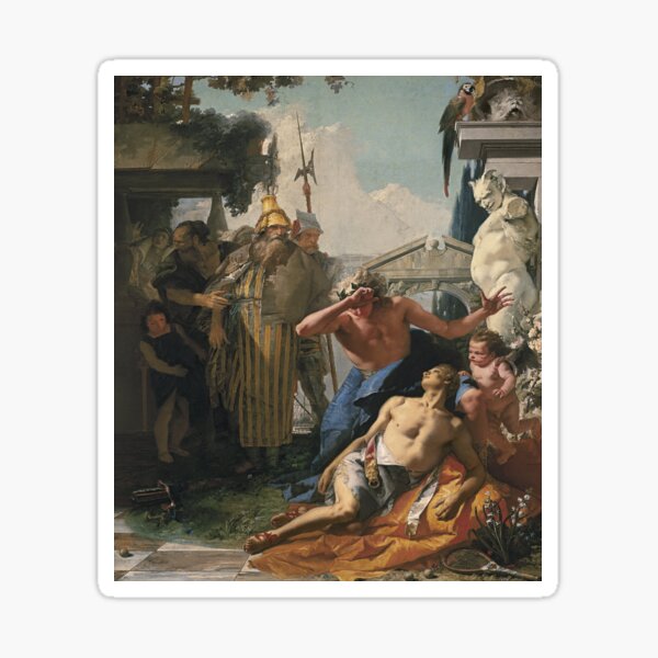 Vista previa del artículo con la obra «La muerte de Jacinto-Giovanni Battista Tiepolo», diseñado y vendido por LexBauer.