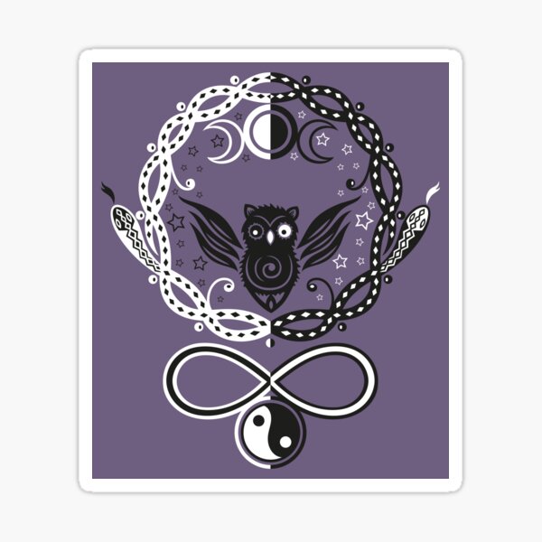Symbole für die Mondgöttin Hekate Sticker