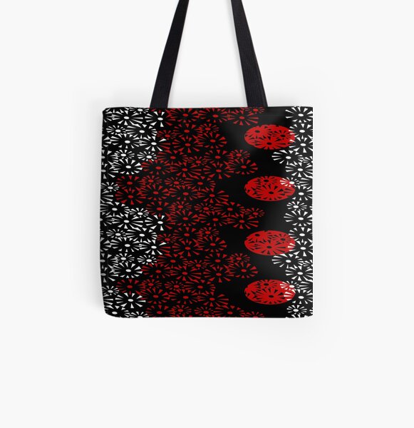 Fireworks over water All Over Print Tote Bag